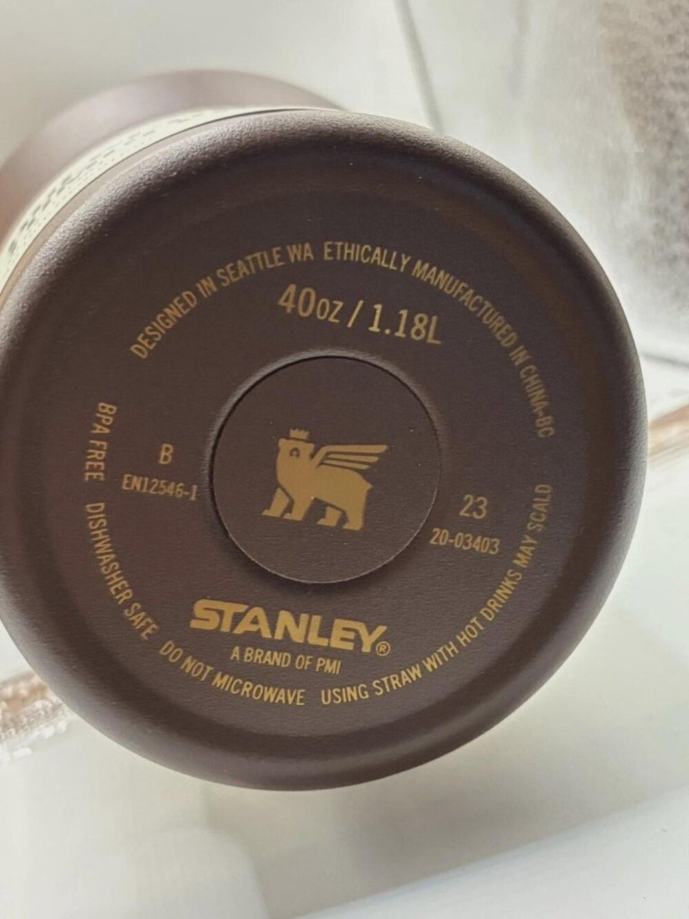Stanley 40oz Quencher H2.0 FlowState Tumbler Chocolate Gold New Sealed - Picture 5 of 7